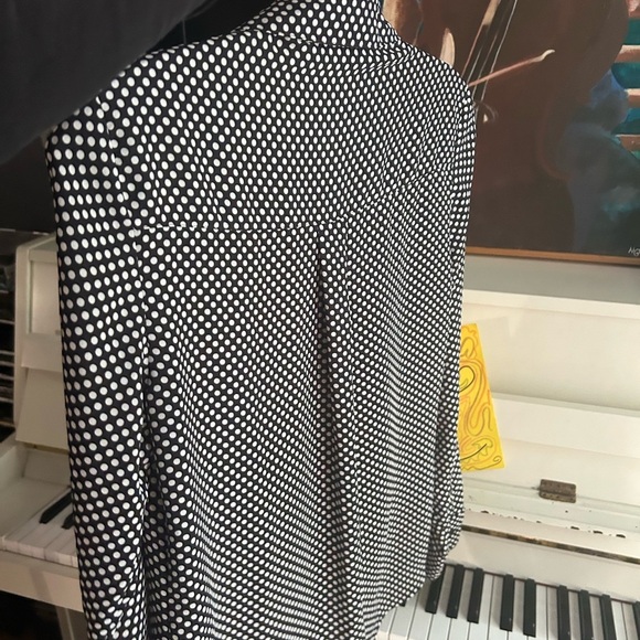 Classic Y2K Black and White Polka Dot Men's Shirt XS - Picture 14 of 16